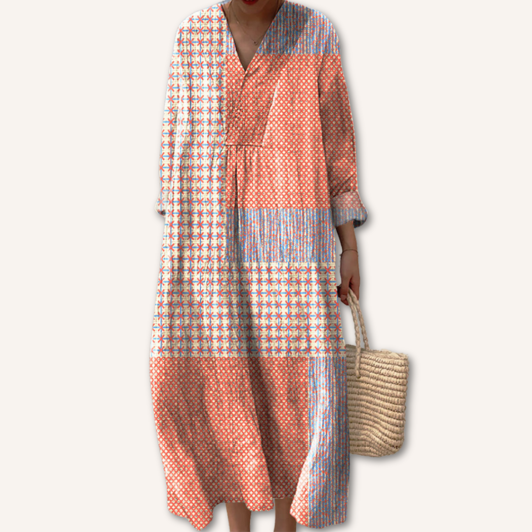 Aitana | Bedrucktes, fließendes Kleid