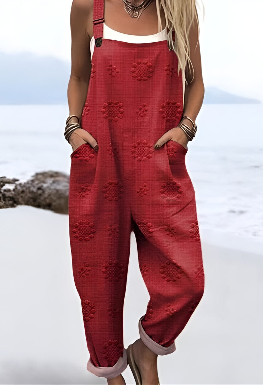 Lynn™ | Palisanderprägede Latzhose