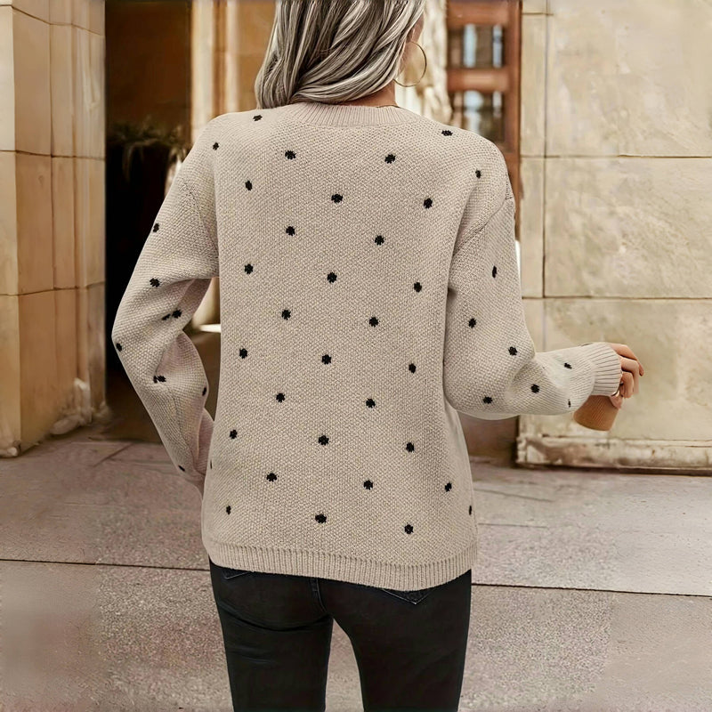 Nicole – Strickpullover mit Punkten 