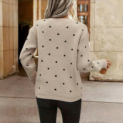 Nicole – Strickpullover mit Punkten 