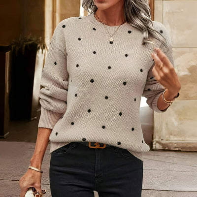 Nicole – Strickpullover mit Punkten 