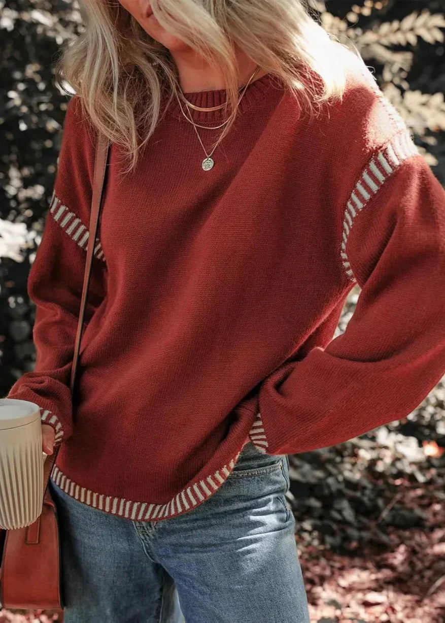 Marisa – Schicker Kontrastpullover