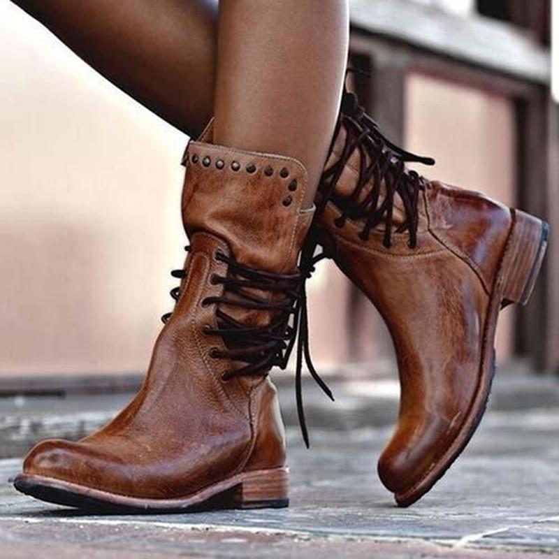 Anita – Stylische Lederstiefeletten 