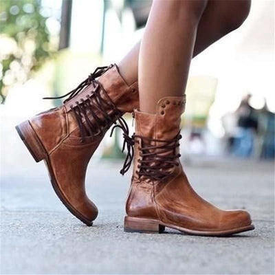 Anita – Stylische Lederstiefeletten 