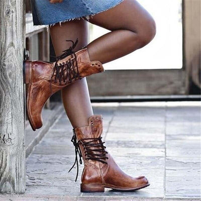 Anita – Stylische Lederstiefeletten 