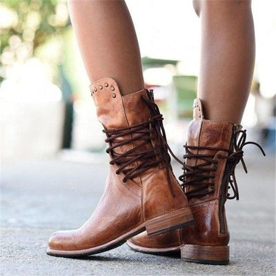 Anita – Stylische Lederstiefeletten 