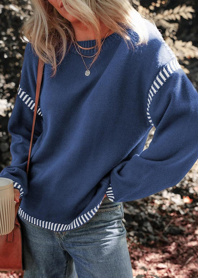Marisa – Schicker Kontrastpullover