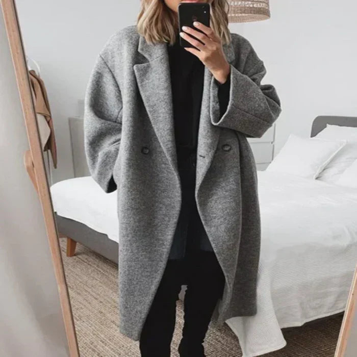 Layla – Übergroßer Wollmantel