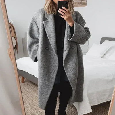 Layla – Übergroßer Wollmantel