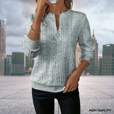 Non-Duality-Pullover mit Reißverschluss