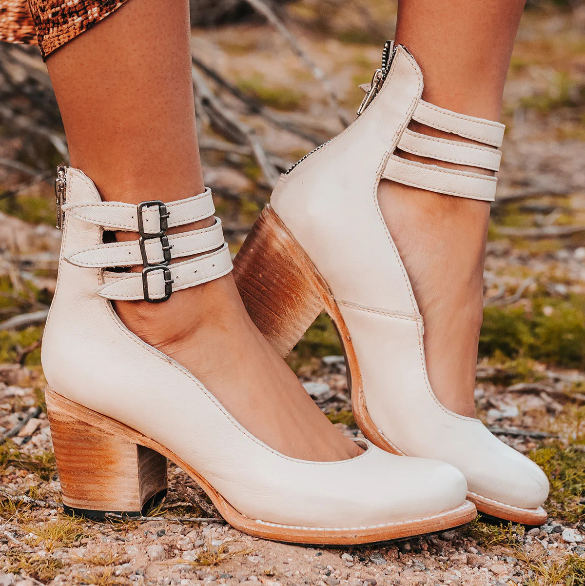 Zeitlose Vintage-Lederpumps 