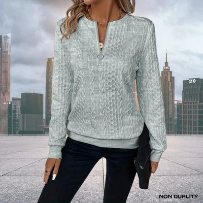 Non-Duality-Pullover mit Reißverschluss