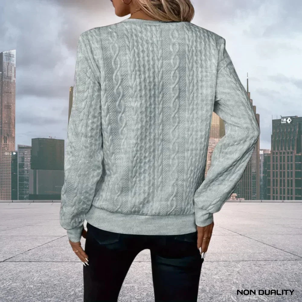Non-Duality-Pullover mit Reißverschluss