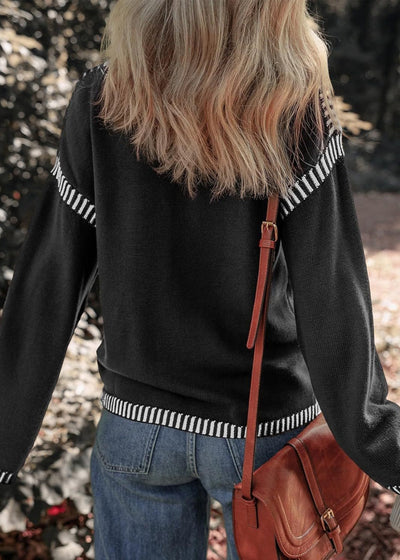 Marisa – Schicker Kontrastpullover