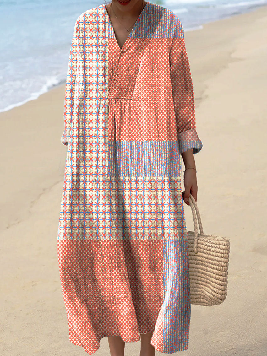 Aitana | Bedrucktes, fließendes Kleid 