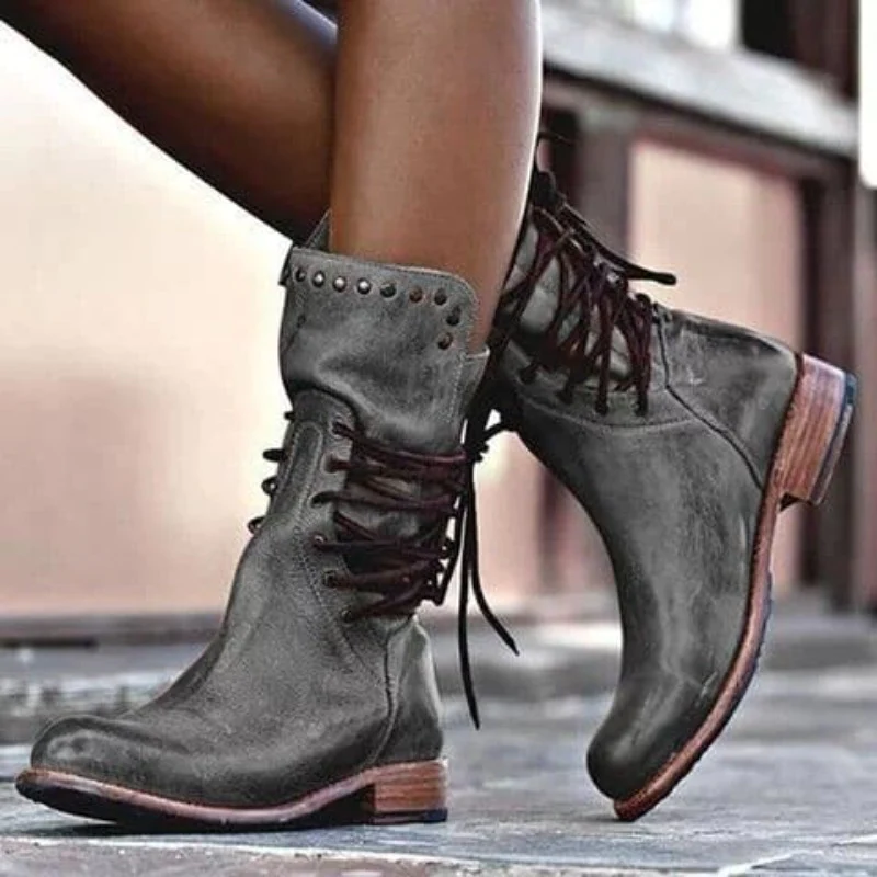 Anita – Stylische Lederstiefeletten 