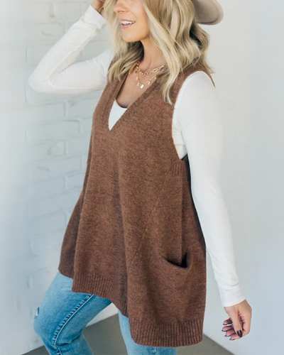 Arola – Kuschelige Strickweste 