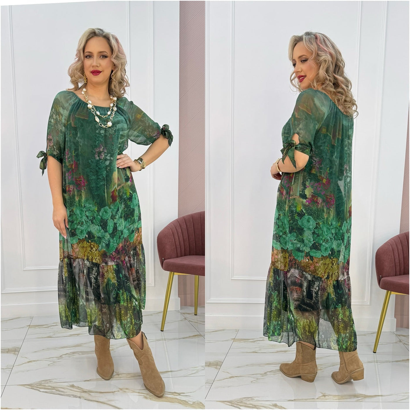 Eliana – Luftiges und atmungsaktives Midikleid