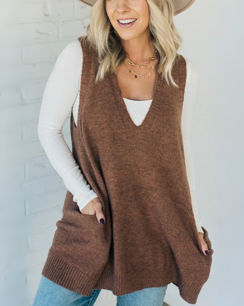 Arola – Kuschelige Strickweste 