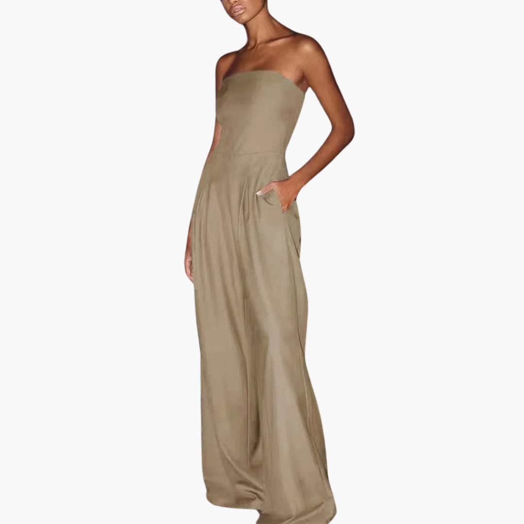 Abigail – Rückenfreier Jumpsuit mit weitem Bein 