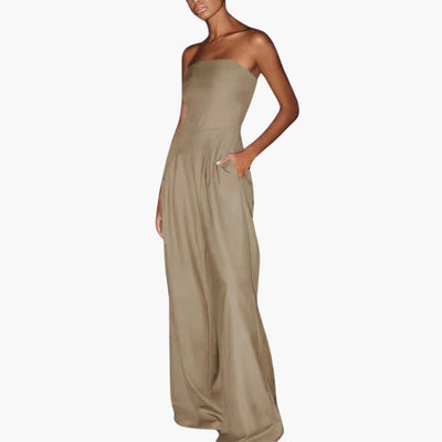 Abigail – Rückenfreier Jumpsuit mit weitem Bein 