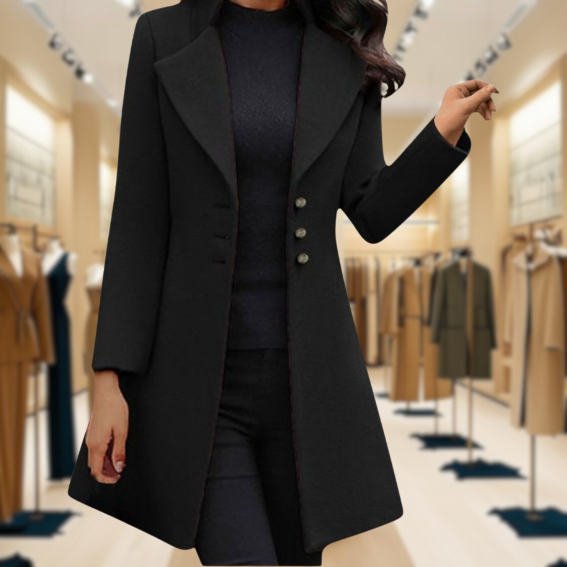 Bianchi – Slim Fit Langarmmantel 