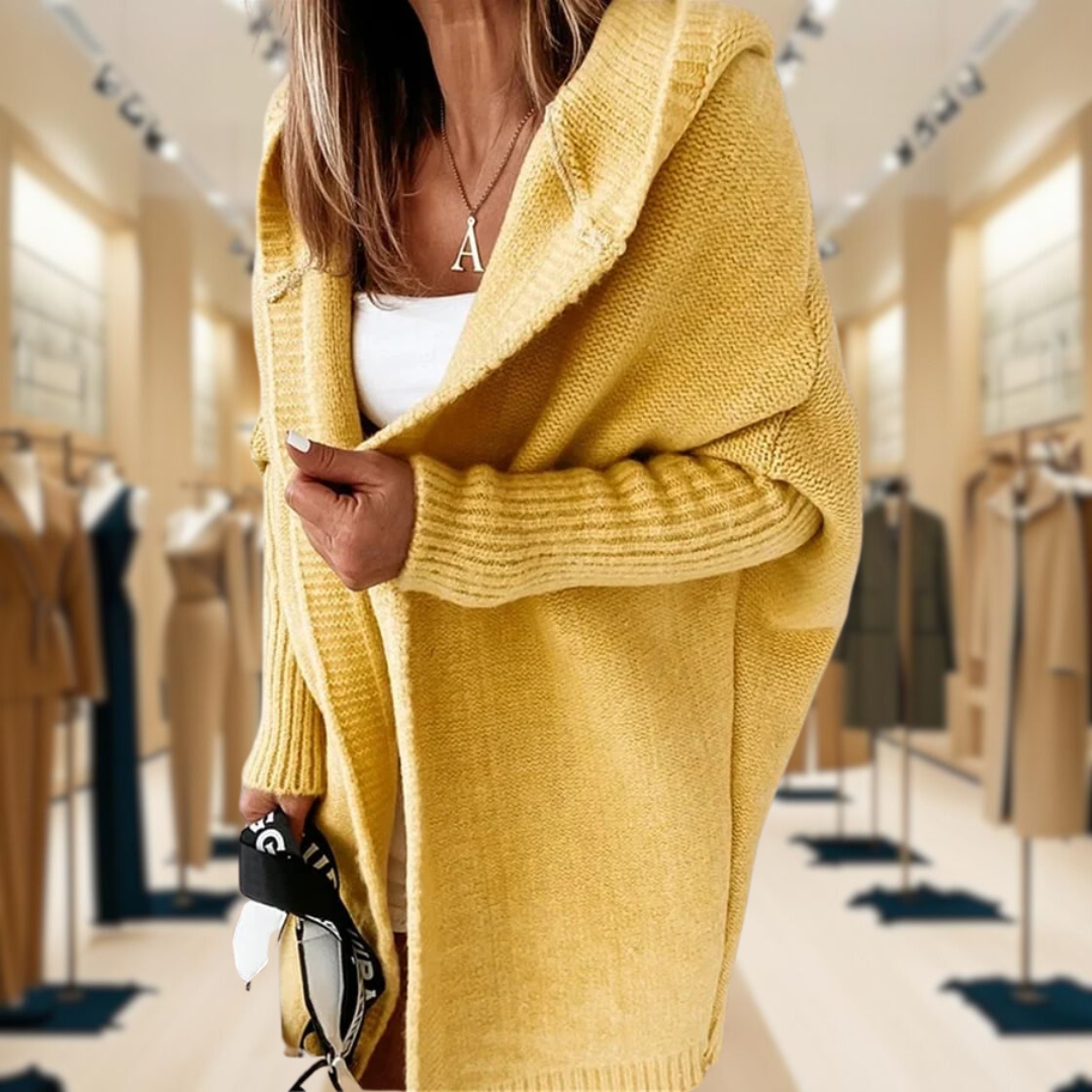 Destiny – Gemütliche Oversize-Strickjacke mit Kapuze 