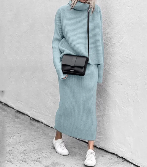 Luana – Zweiteiliges Set mit hohem Kragen 