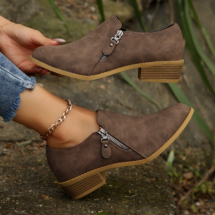 Loly – Orthopädische Stiefel mit seitlichem Reißverschluss 