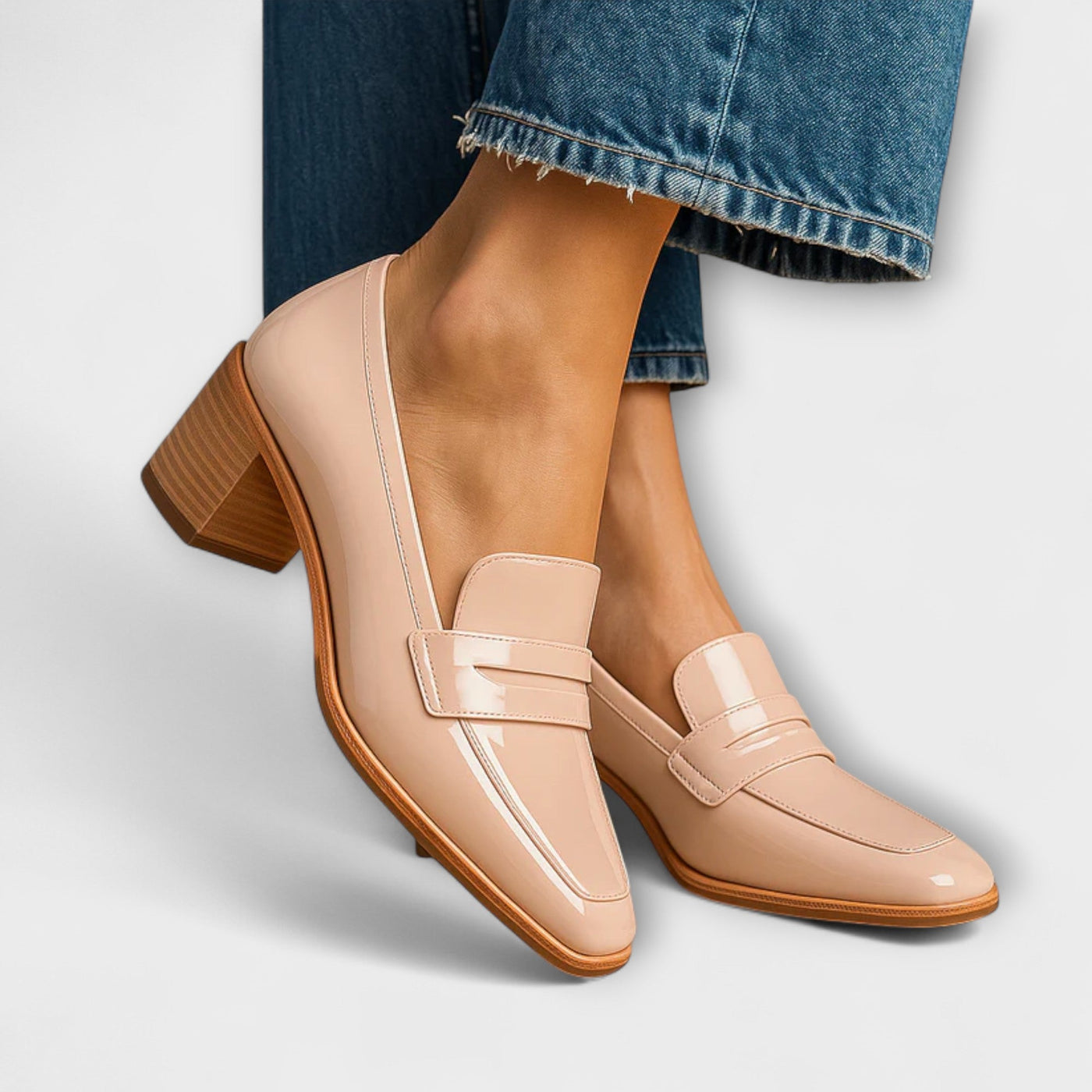 Elaine - Glänzende Loafers