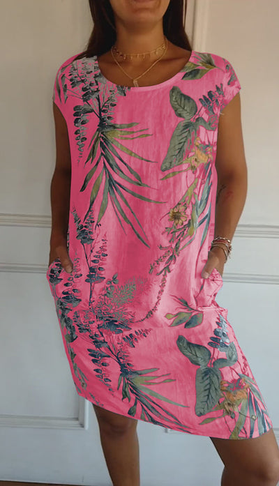 Annelinn – Bequemes Kleid mit Rundhalsausschnitt 