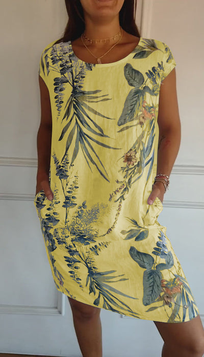 Annelinn – Bequemes Kleid mit Rundhalsausschnitt 