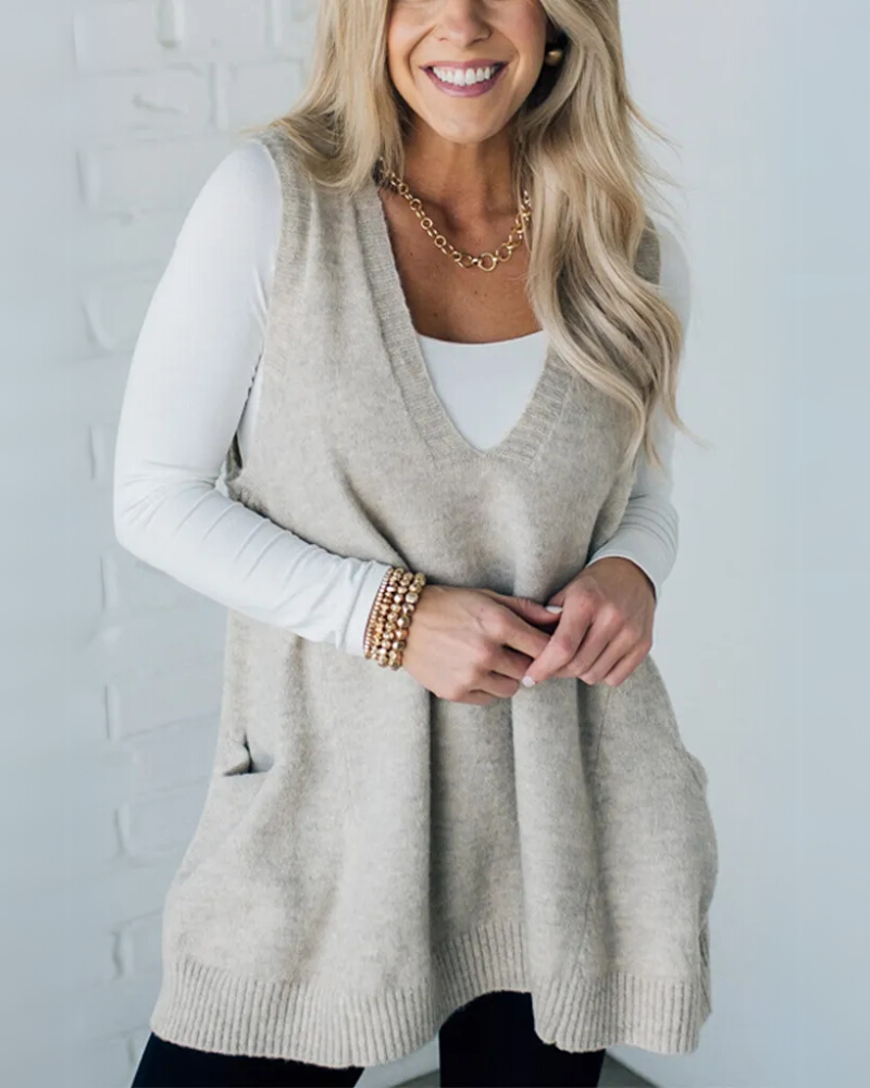 Arola – Kuschelige Strickweste 