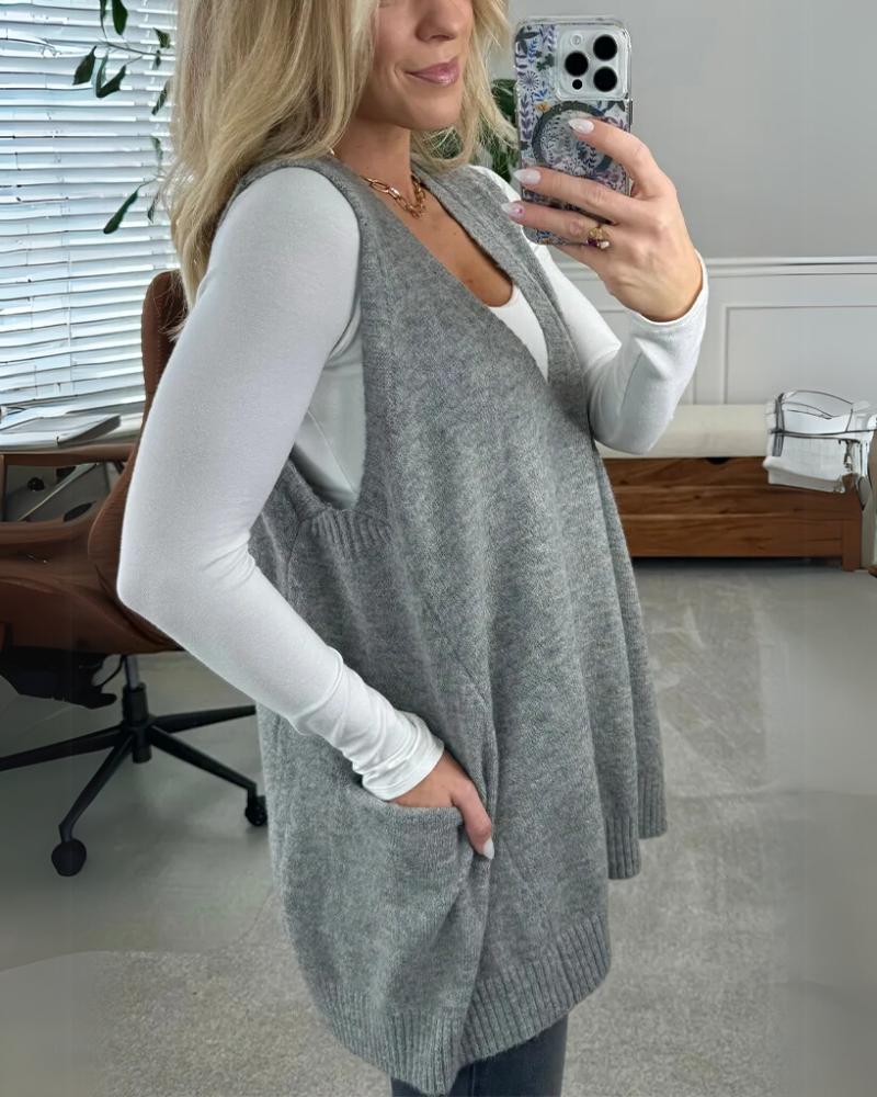 Arola – Kuschelige Strickweste 