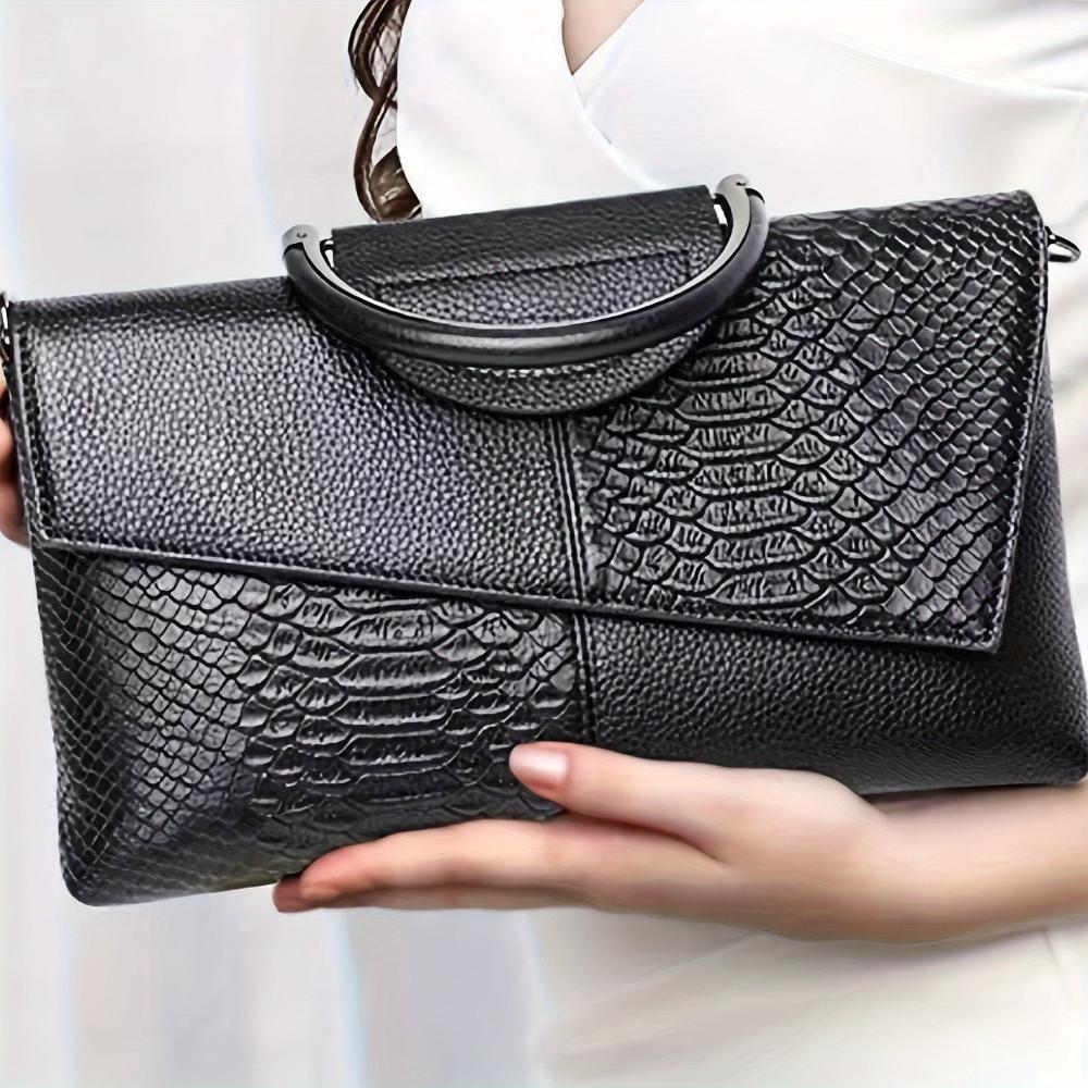 Kassandra | Handtasche mit opulentem Krokodilmuster