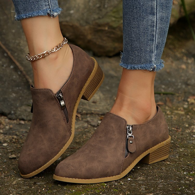 Loly – Orthopädische Stiefel mit seitlichem Reißverschluss 