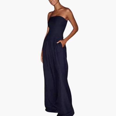 Abigail – Rückenfreier Jumpsuit mit weitem Bein 