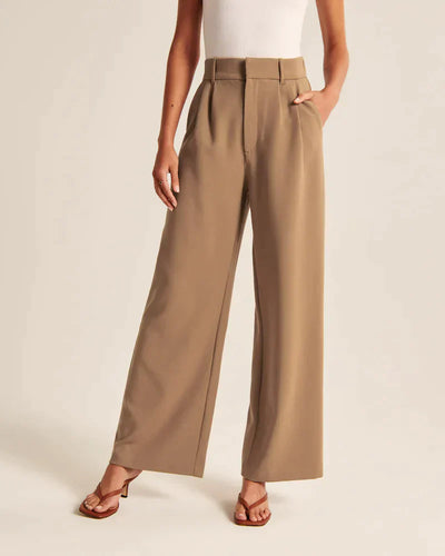 Maßgeschneiderte Hose mit weitem Bein 