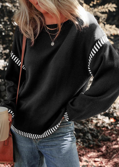 Marisa – Schicker Kontrastpullover