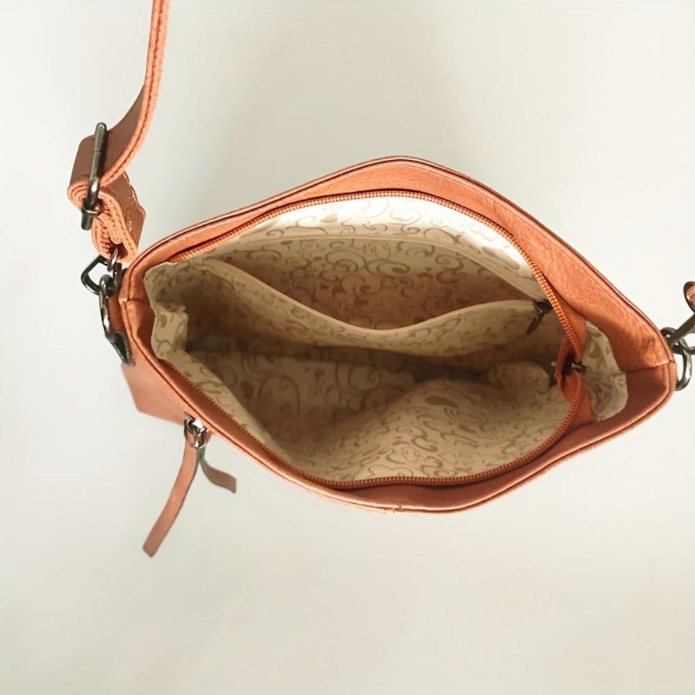 Lina | Vintage-Schultertasche Im Schachmuster