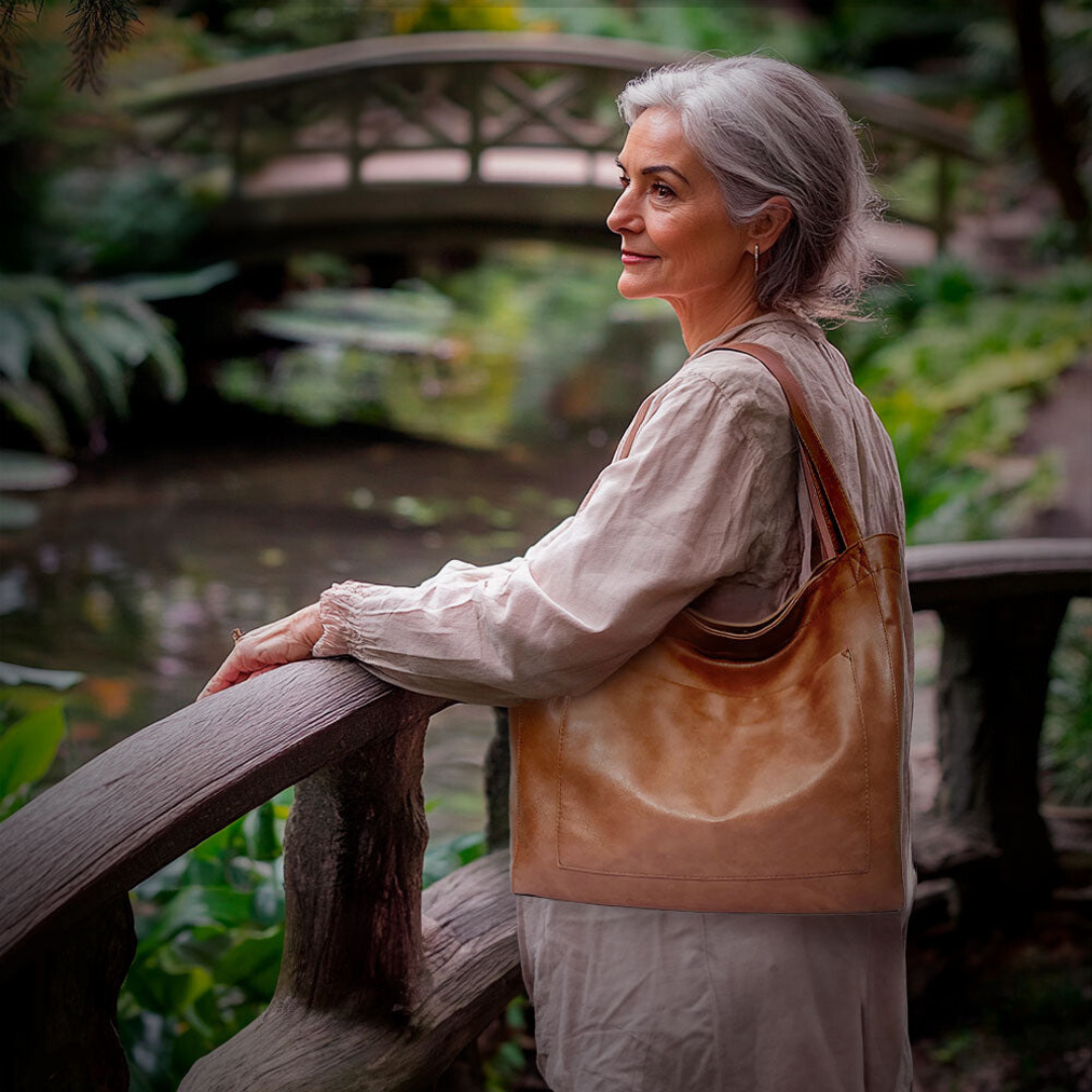 Ringelblume | Squisita Luxus-Umhängetasche aus weichem Material