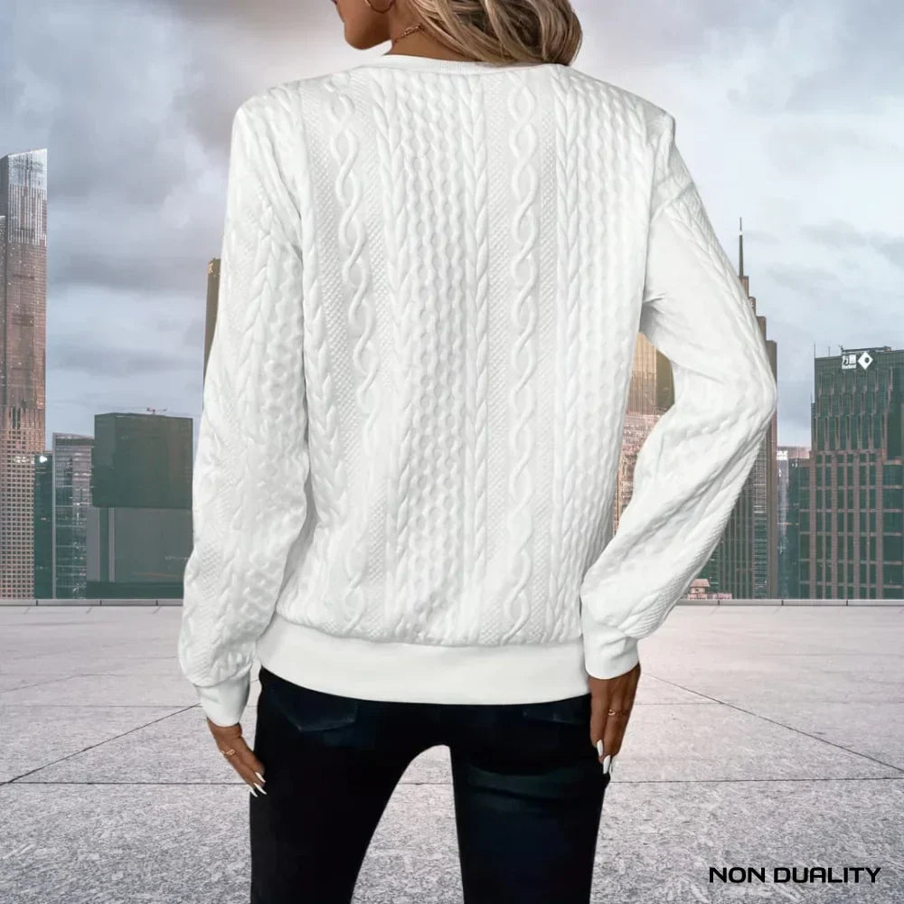 Non-Duality-Pullover mit Reißverschluss