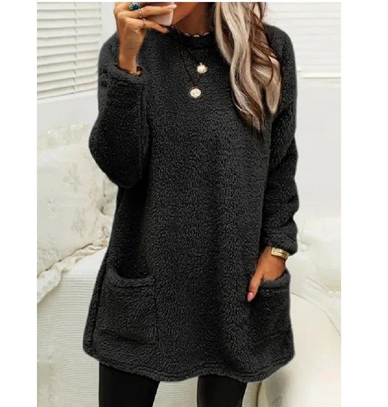 Lucy - Fleecepullover Langer Pullover 