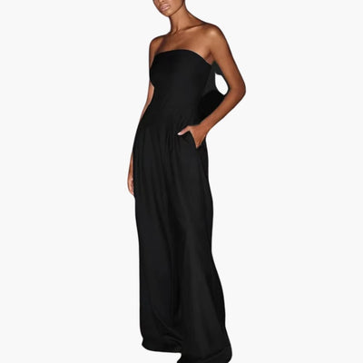 Abigail – Rückenfreier Jumpsuit mit weitem Bein 