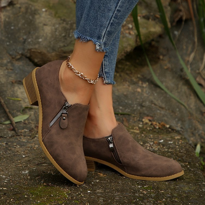Loly – Orthopädische Stiefel mit seitlichem Reißverschluss 