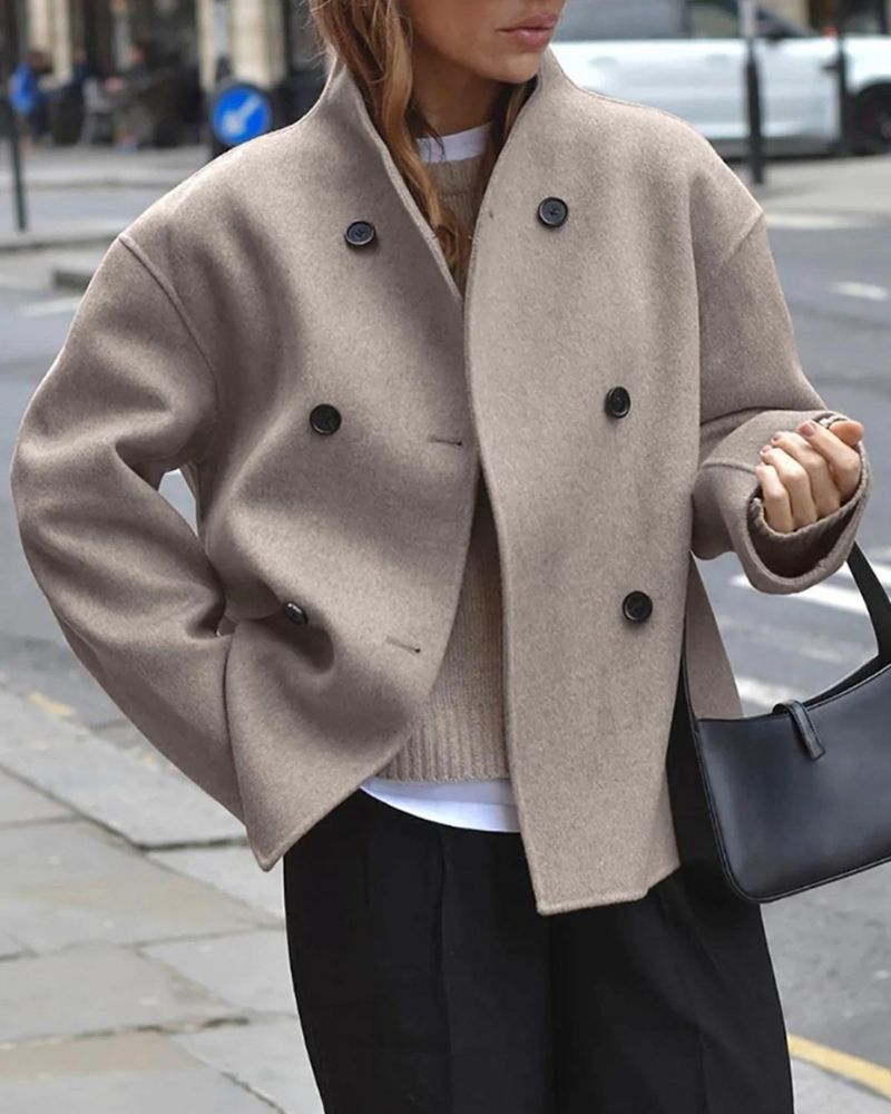 Anaia – Übergroße Jacke im französischen Stil 