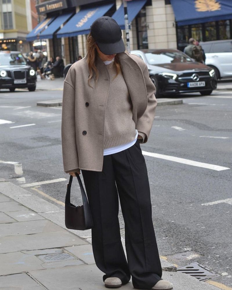 Anaia – Übergroße Jacke im französischen Stil 