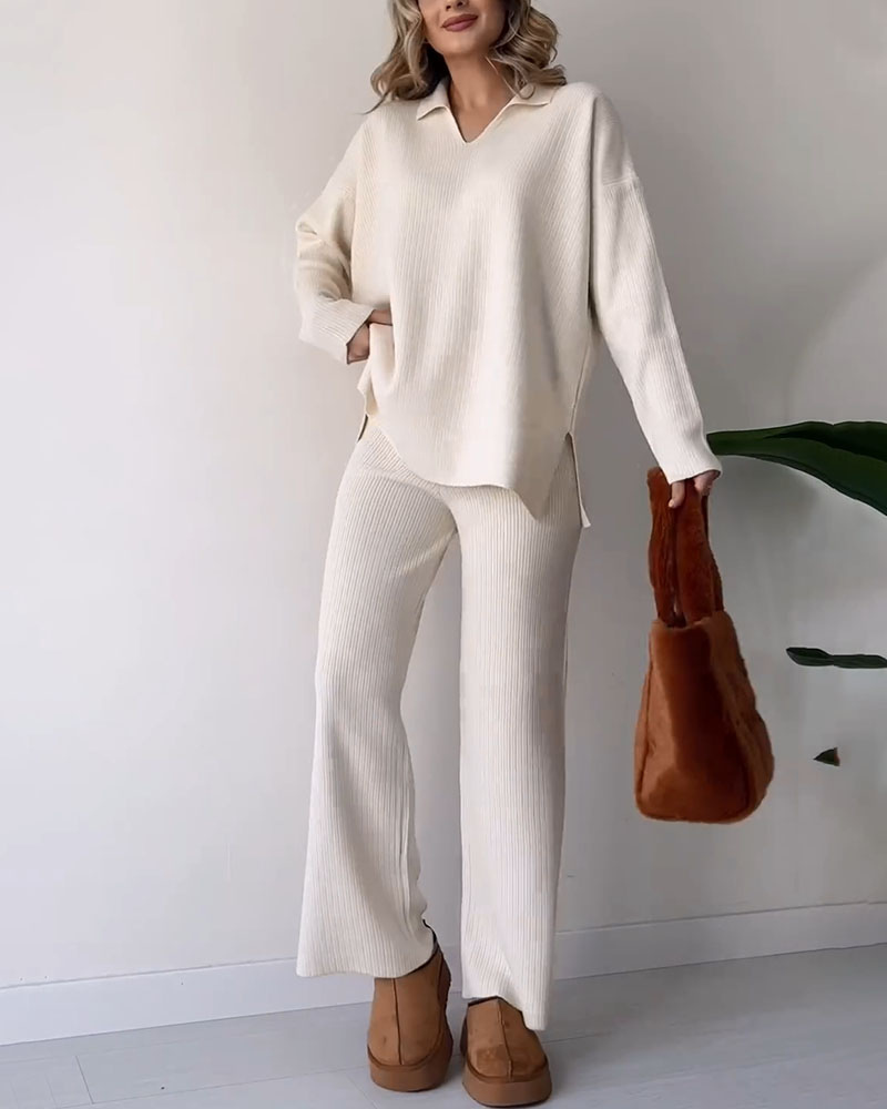 Coria – Lässiges zweiteiliges Strickset 