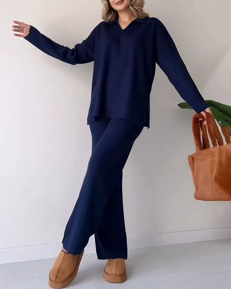 Coria – Lässiges zweiteiliges Strickset 