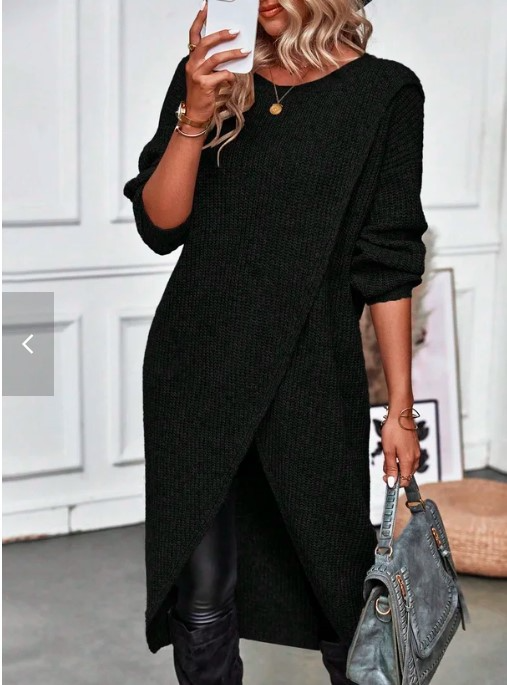 Olivia – Langes Strickkleid